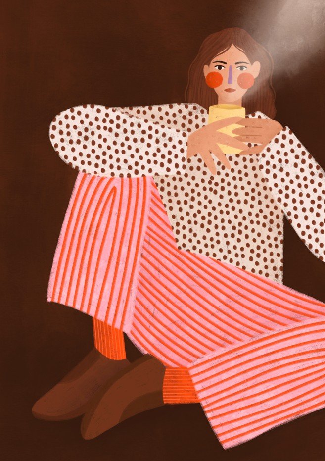 The Woman with the Cup of Tea by Bea Muller