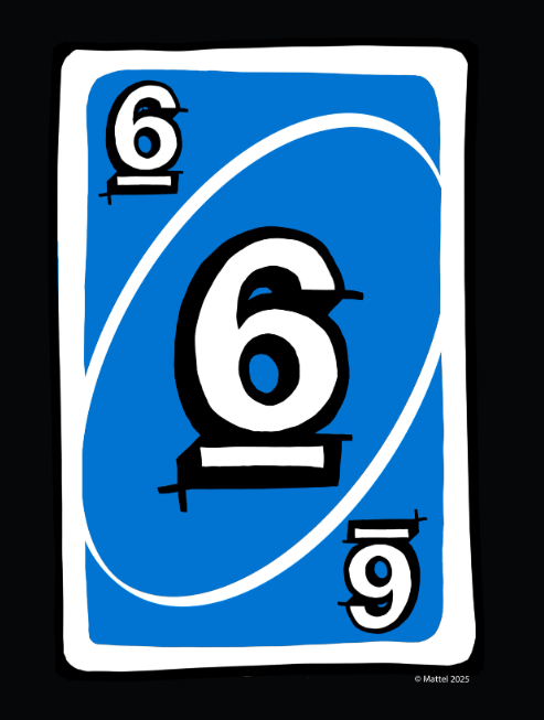 Uno Blue 6 Wall Art Print