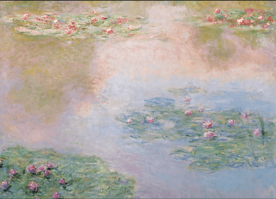 Vintage Botanical Nympheas by Claude Monet