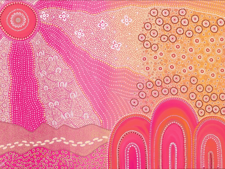 Walk Together Indigenous Art by Domica Hill