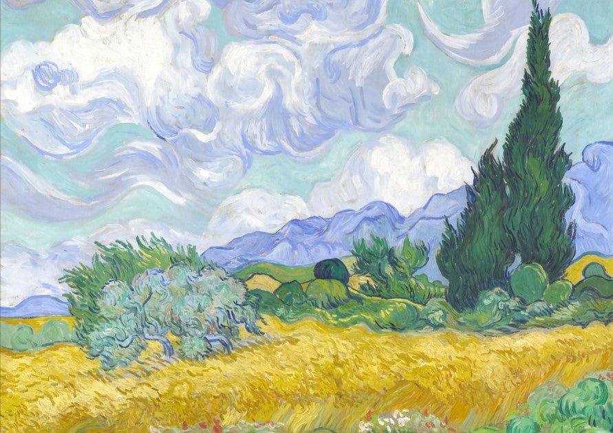 Wheat Field with Cypresses Wall Art By Vincent van Gogh