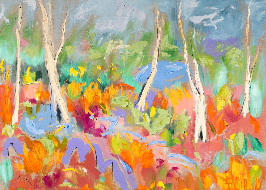 Where the Birches Dance by Angela Hawkey