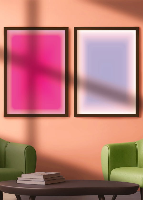 Electric Dream Pair Abstract Tonal Wall Art