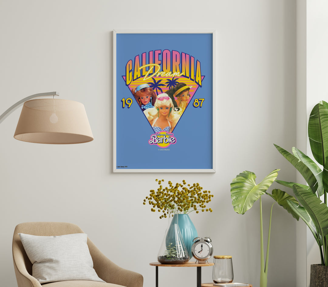 Barbie California Dream 1987 Retro Print