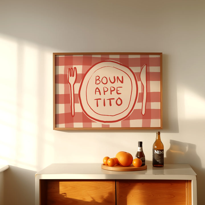 Buonappetito by Lucia Sankovic,kitchen,timber border