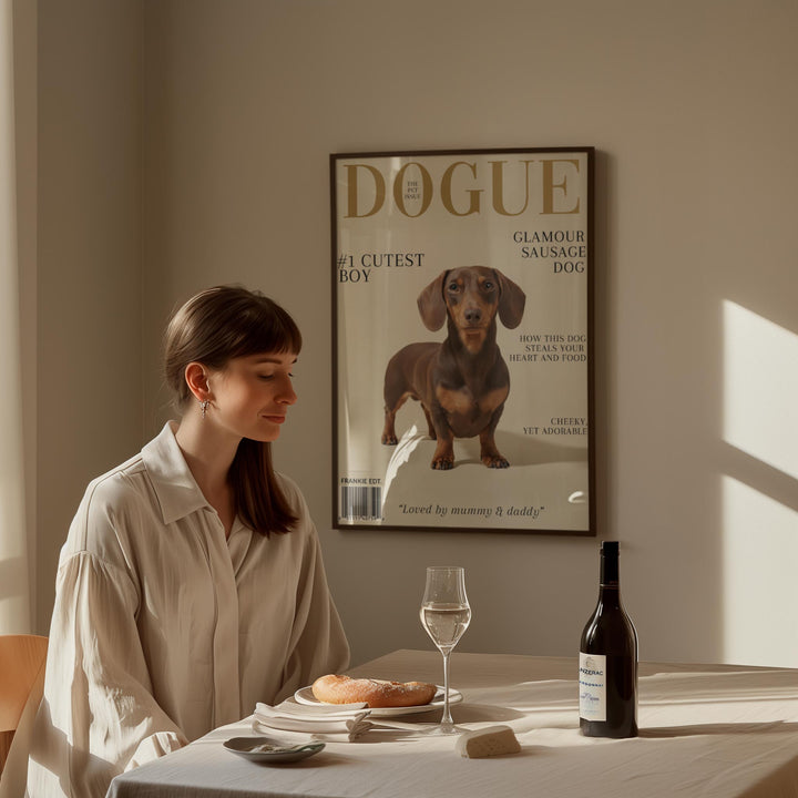 Dogue Magazine Pet Personalisation Wall Art