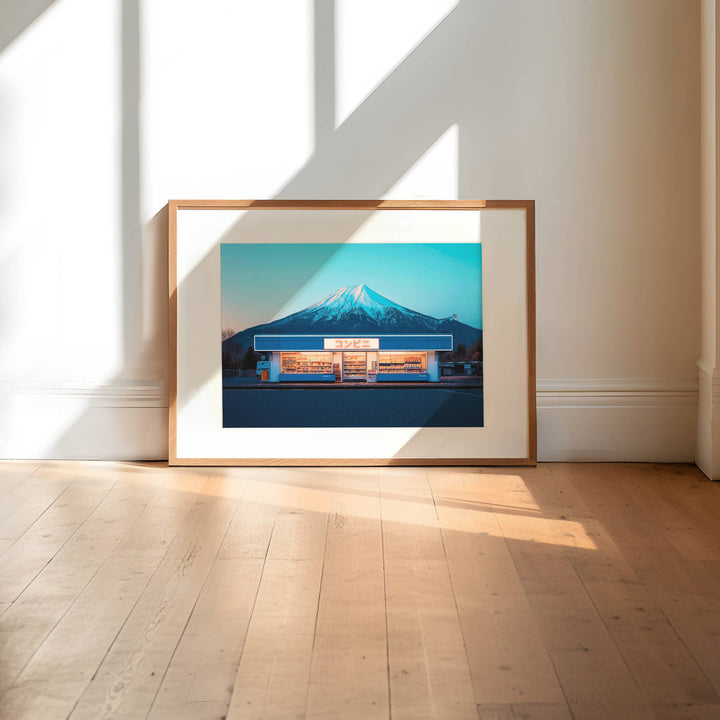 Mt Fuji Japanese Timber Print Wall Art 