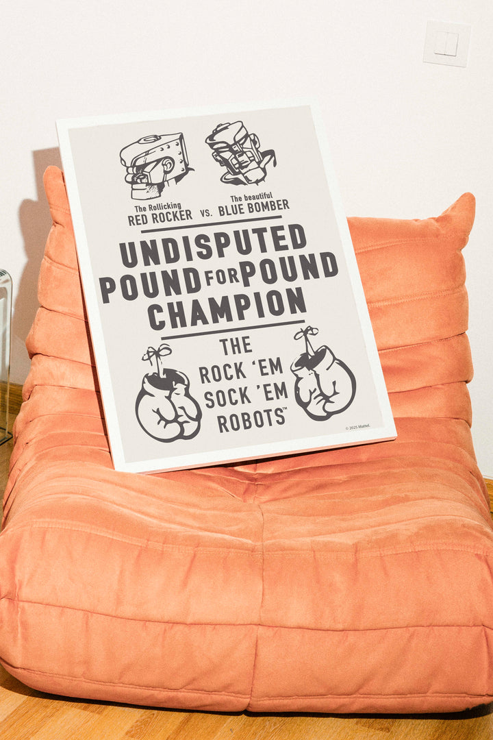 Undisputed Pound for Pound Champion Wall Art Rock Em Robots Print