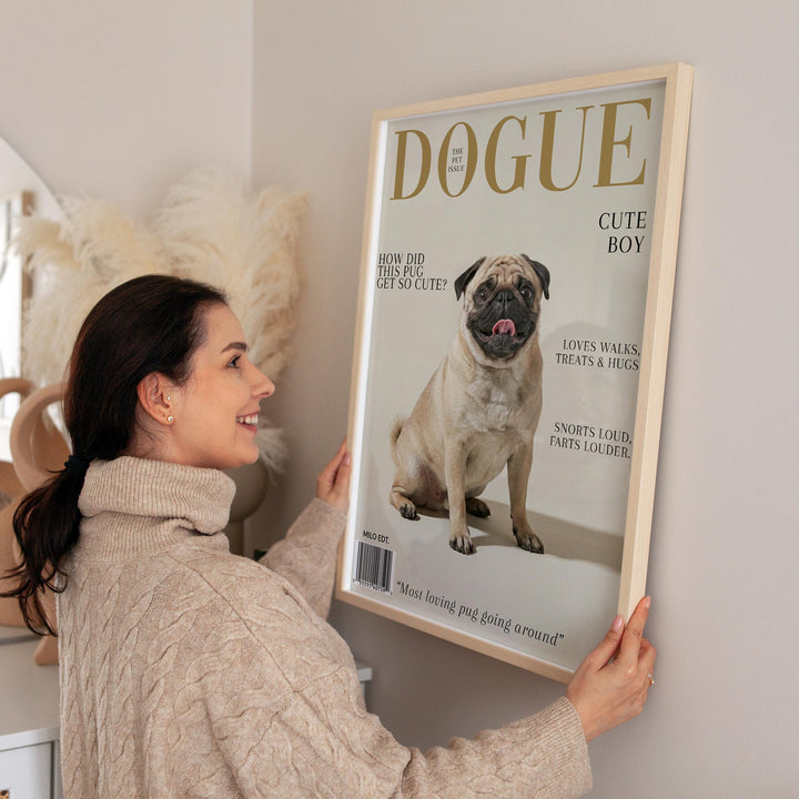 Dogue Magazine Pet Personalisation Wall Art