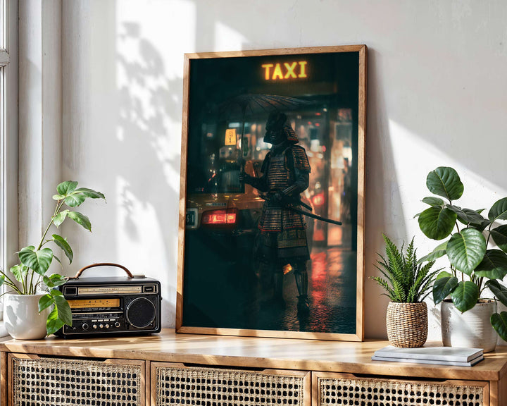 Samurai City Rush Wall Art