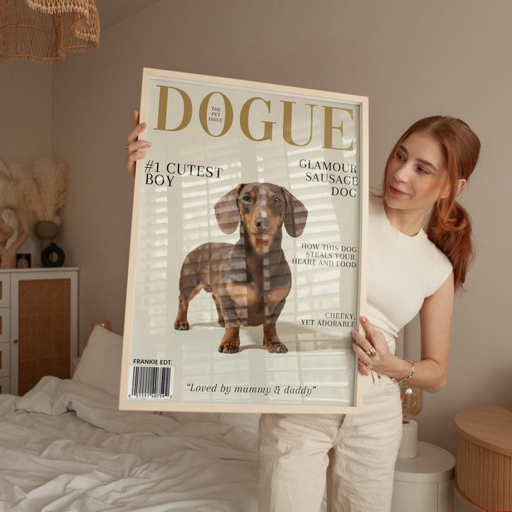 Dogue Magazine Pet Personalisation Wall Art