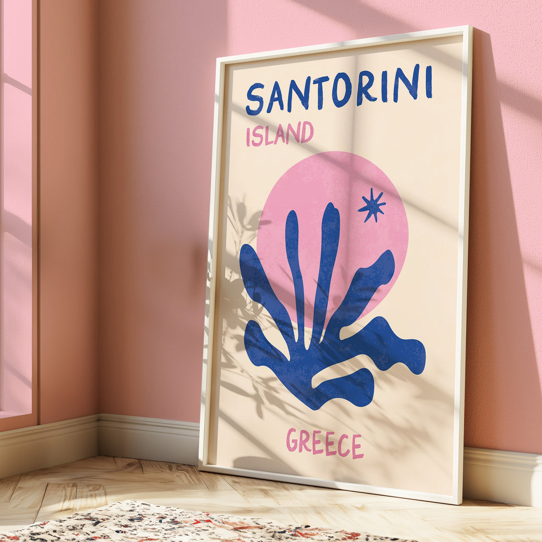 Santorini Isaland Greece Print,gallery,white border