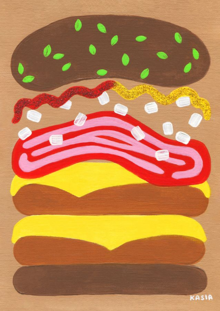 Rise And Dine by Kasia Sykus,frame