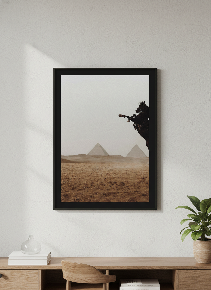 Contemporary wall art featured in a bright modern office workspace