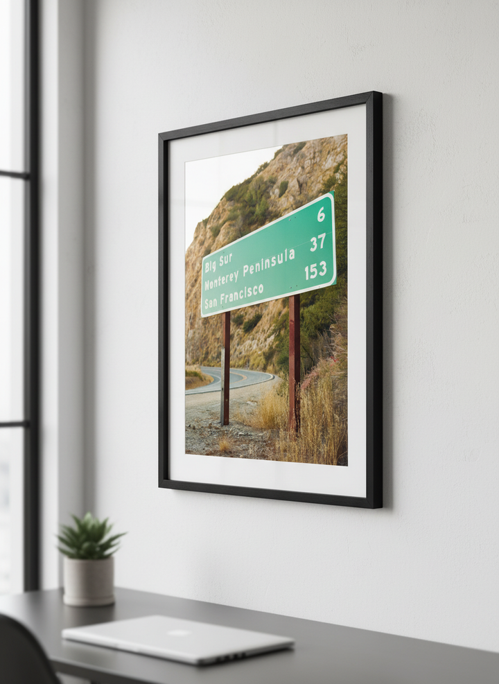 Contemporary wall art featured in a bright modern office workspace