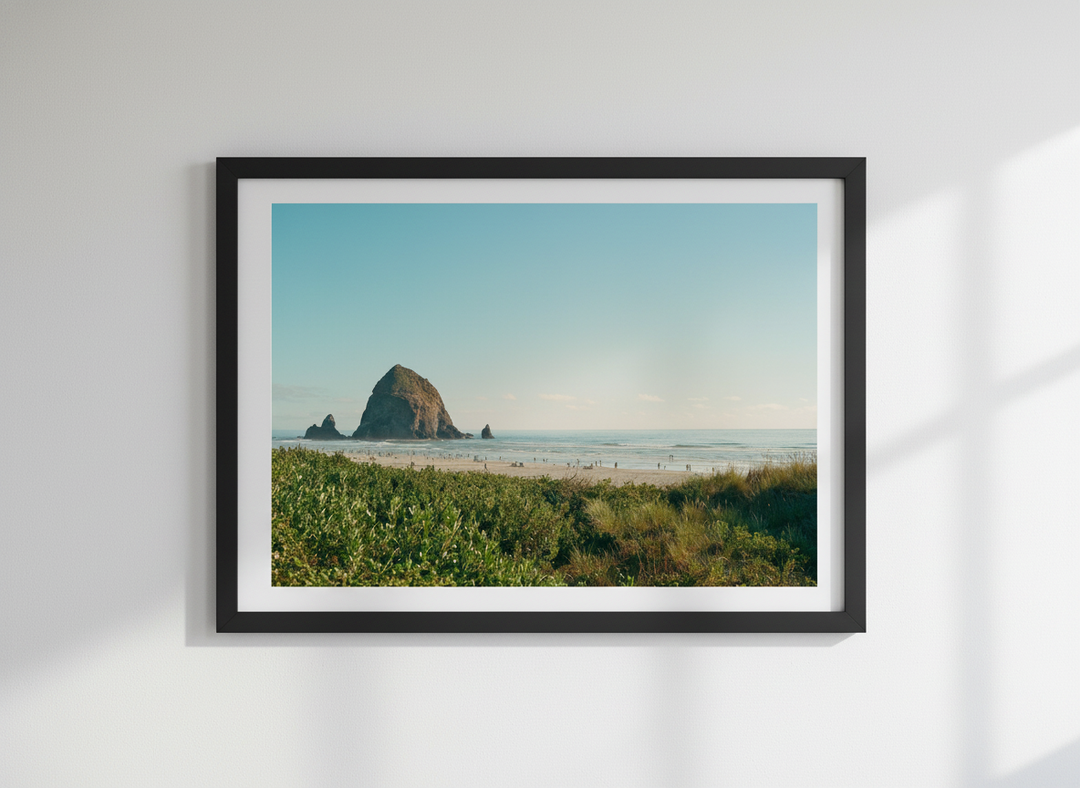 Contemporary wall art featured in a bright modern office workspace