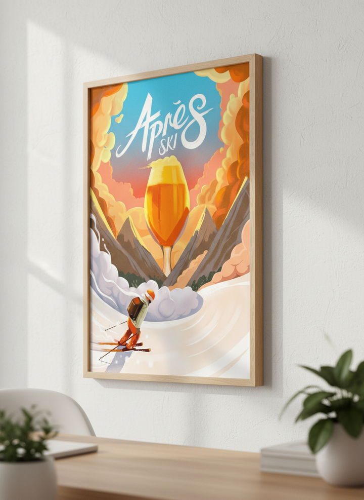 Contemporary wall art featured in a bright modern office workspace