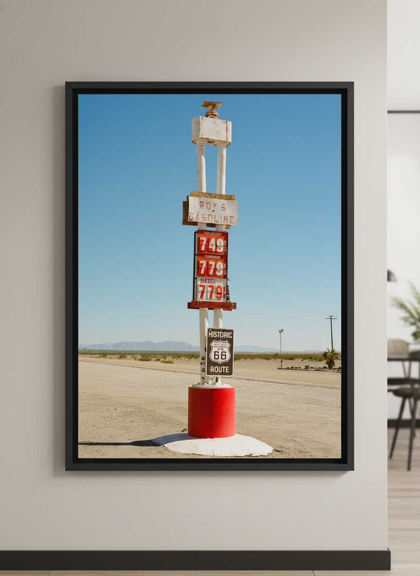 Contemporary wall art featured in a bright modern office workspace