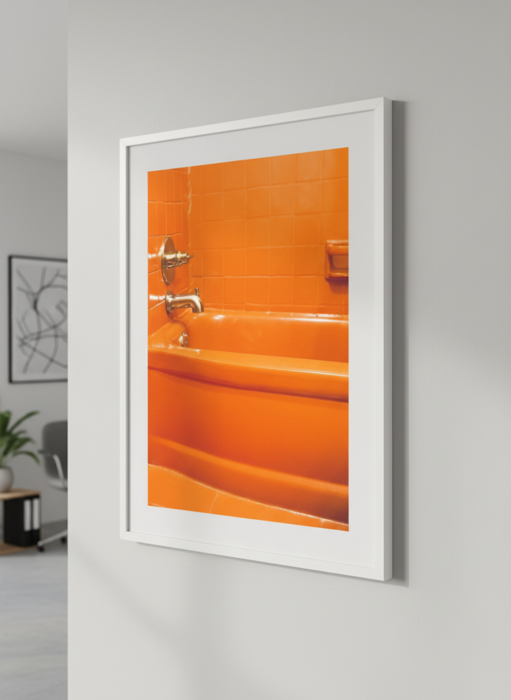 Contemporary wall art featured in a bright modern office workspace