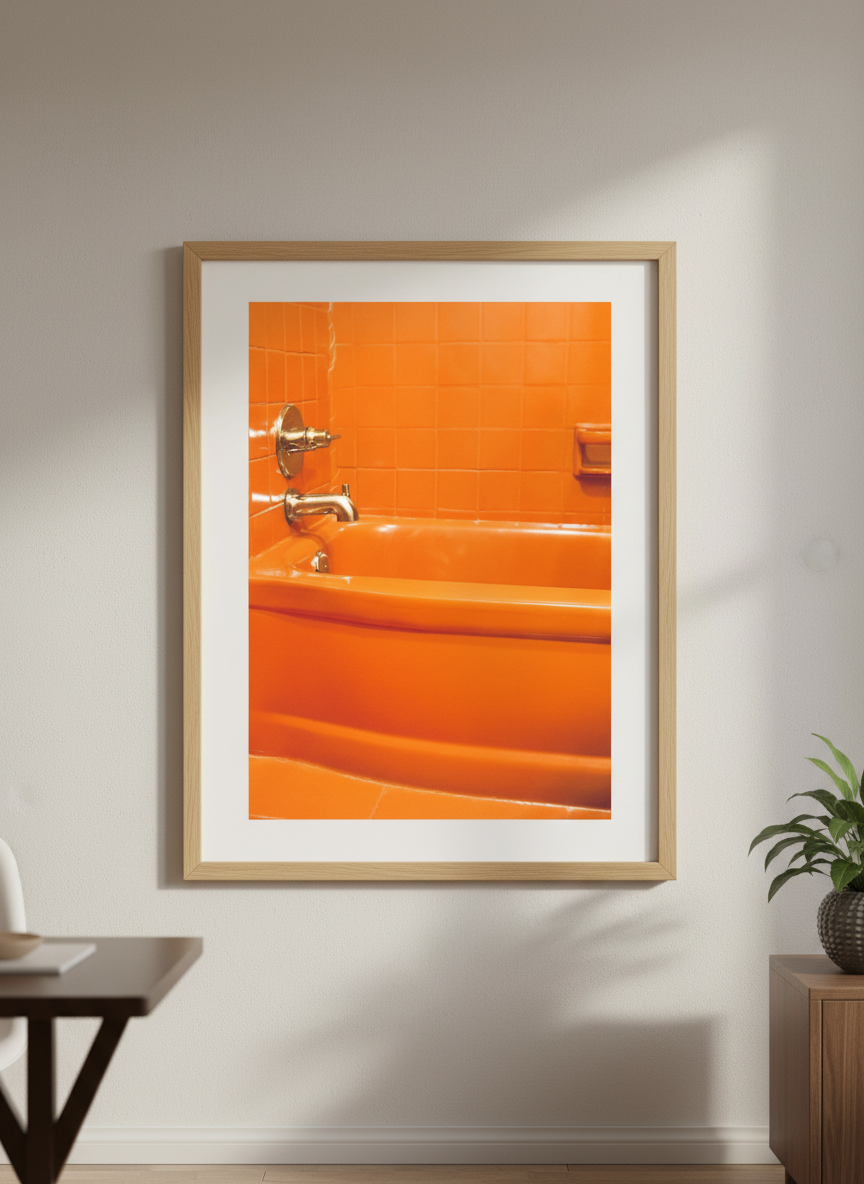 Contemporary wall art featured in a bright modern office workspace