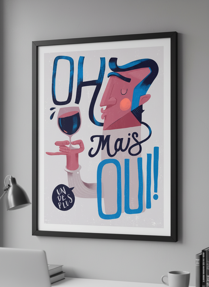 Contemporary wall art featured in a bright modern office workspace