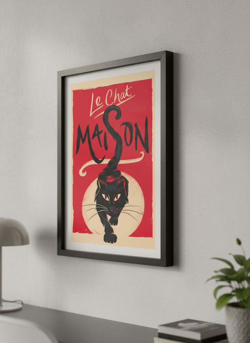 Contemporary wall art featured in a bright modern office workspace