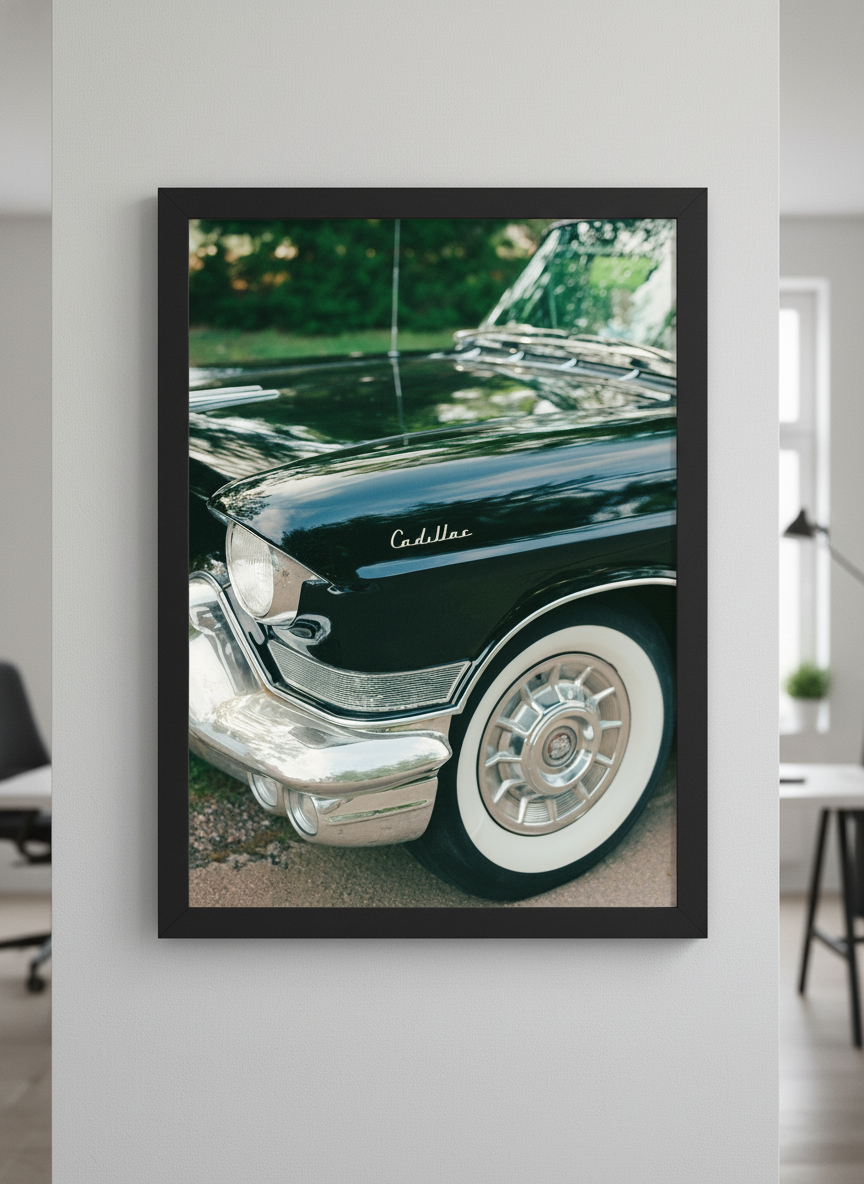 Contemporary wall art featured in a bright modern office workspace