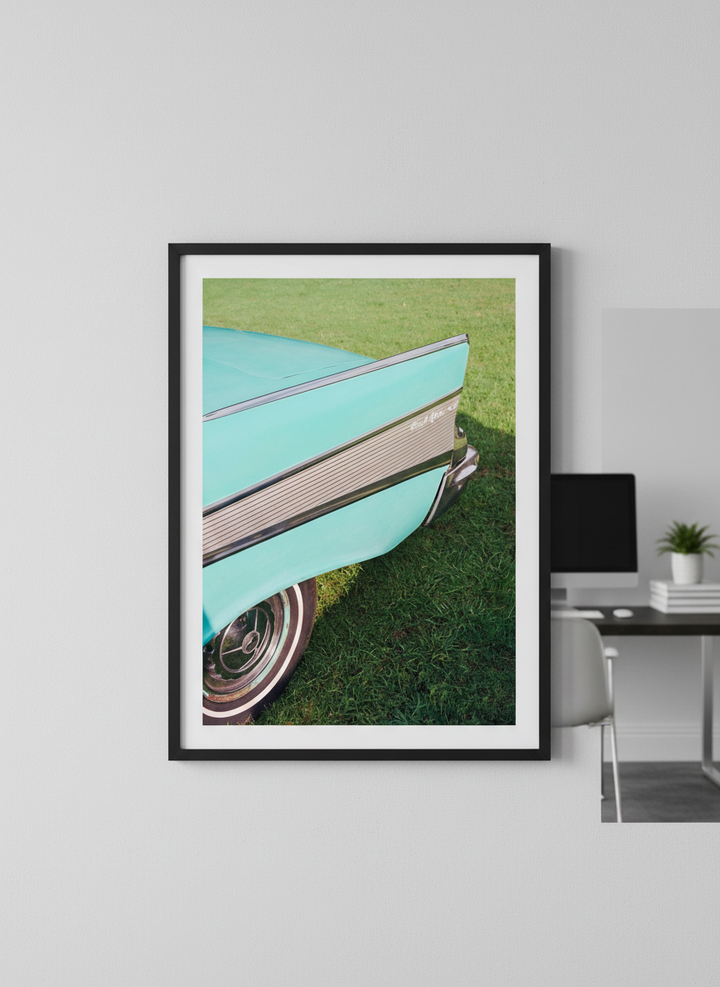 Contemporary wall art featured in a bright modern office workspace