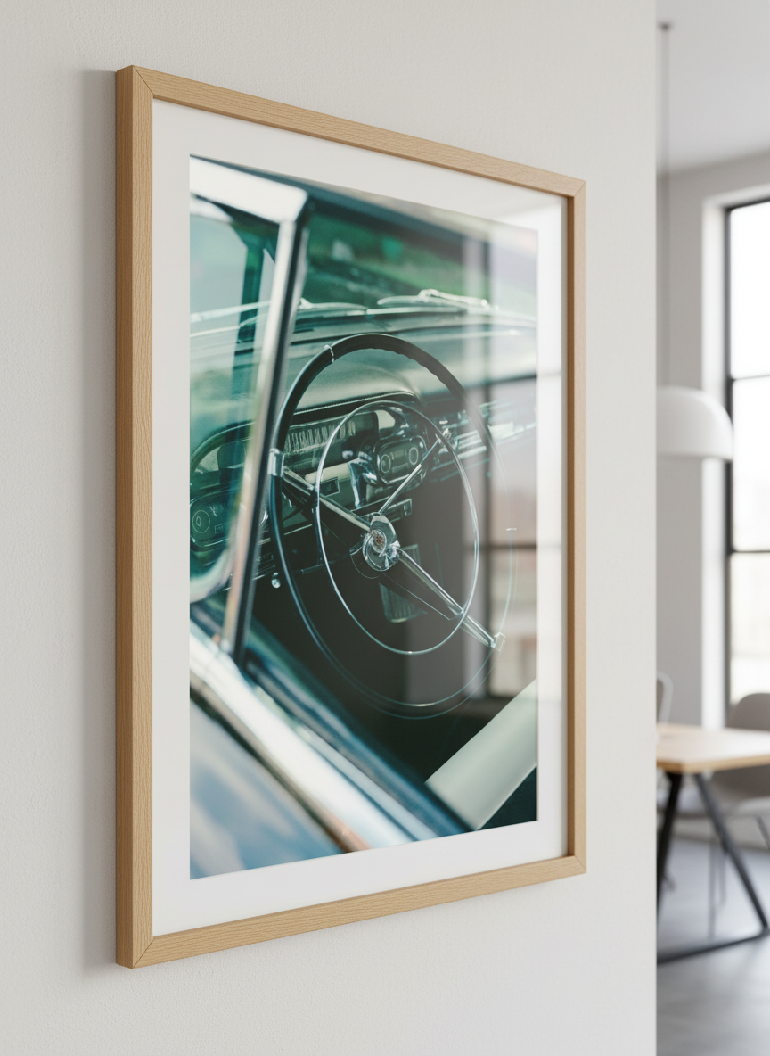 Contemporary wall art featured in a bright modern office workspace