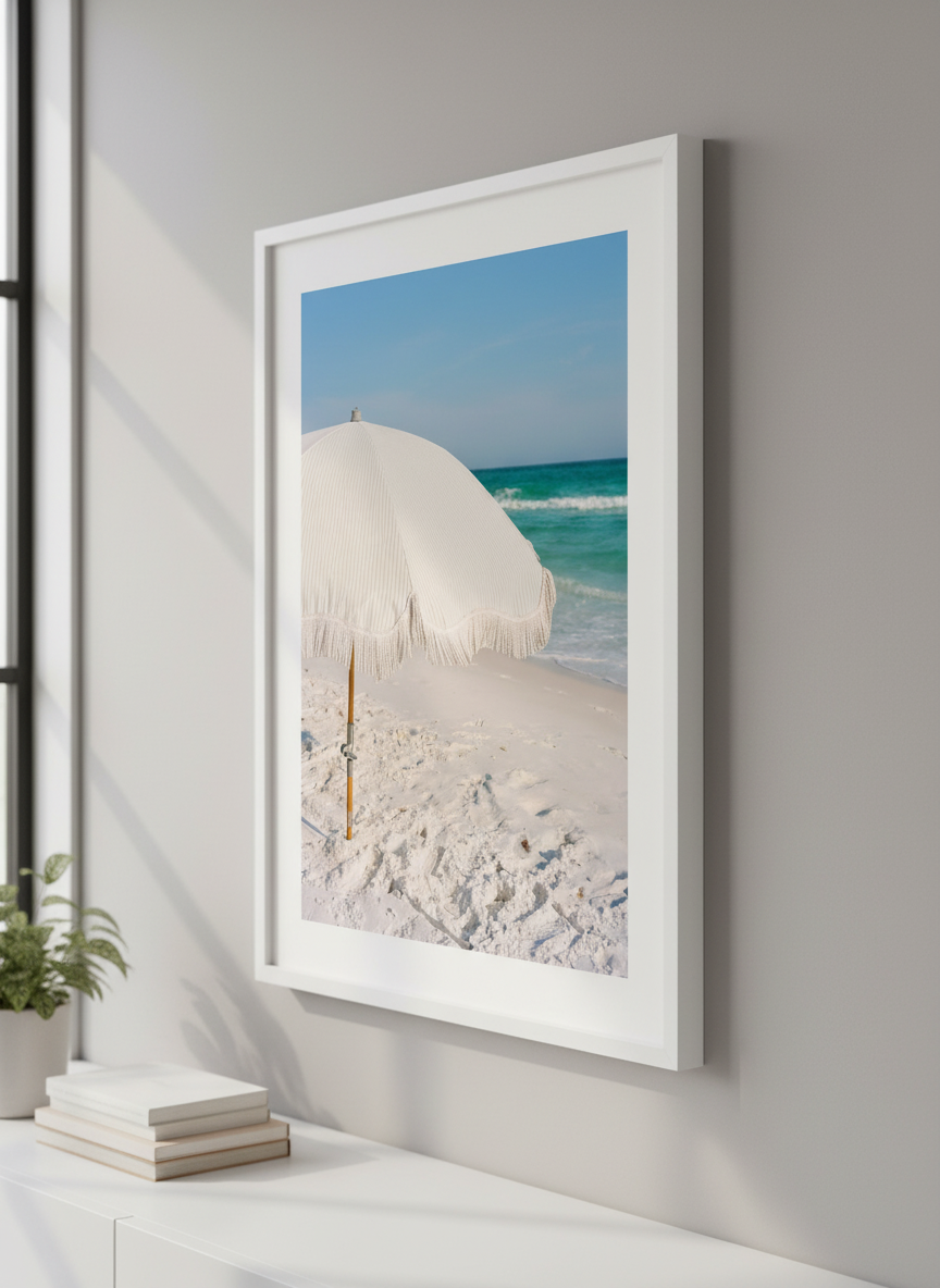 Contemporary wall art featured in a bright modern office workspace