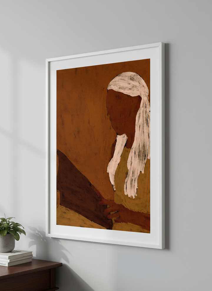 Contemporary wall art featured in a bright modern office workspace