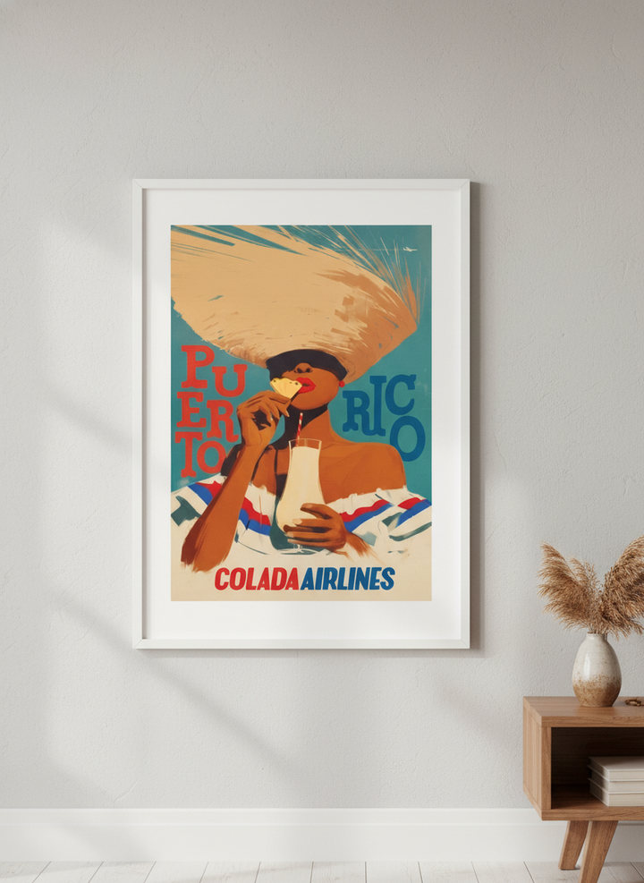 Modern wall art styled above a sofa in a neutral living room