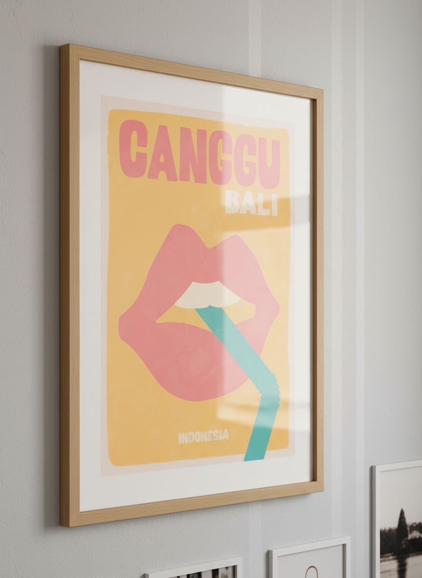 Contemporary wall art featured in a bright modern office workspace
