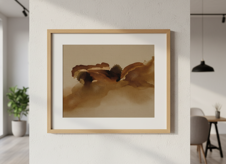 Contemporary wall art featured in a bright modern office workspace