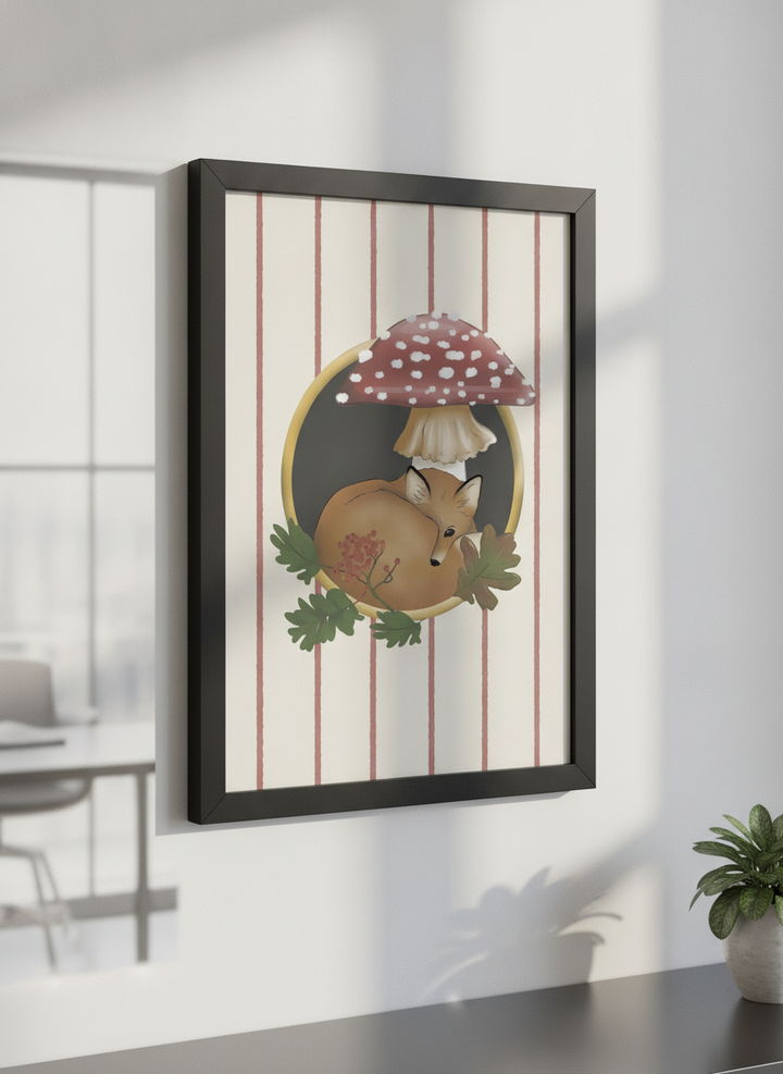 Contemporary wall art featured in a bright modern office workspace