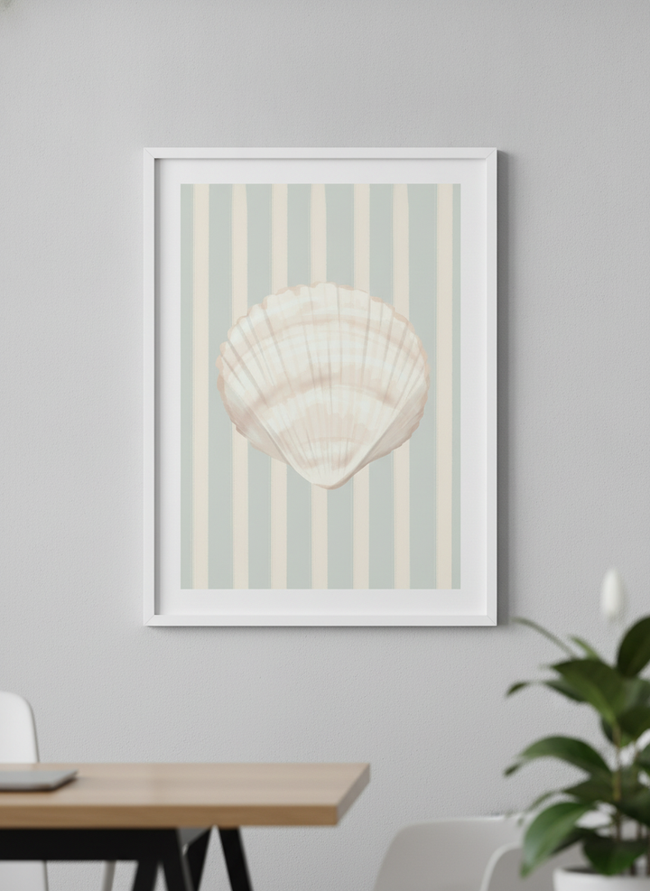 Contemporary wall art featured in a bright modern office workspace