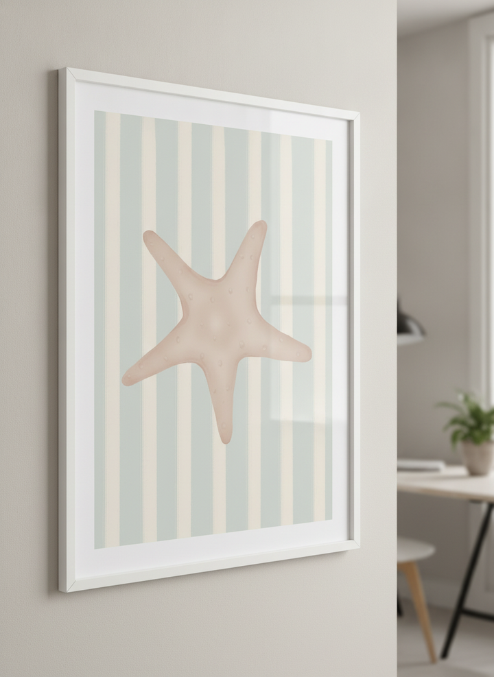 Contemporary wall art featured in a bright modern office workspace