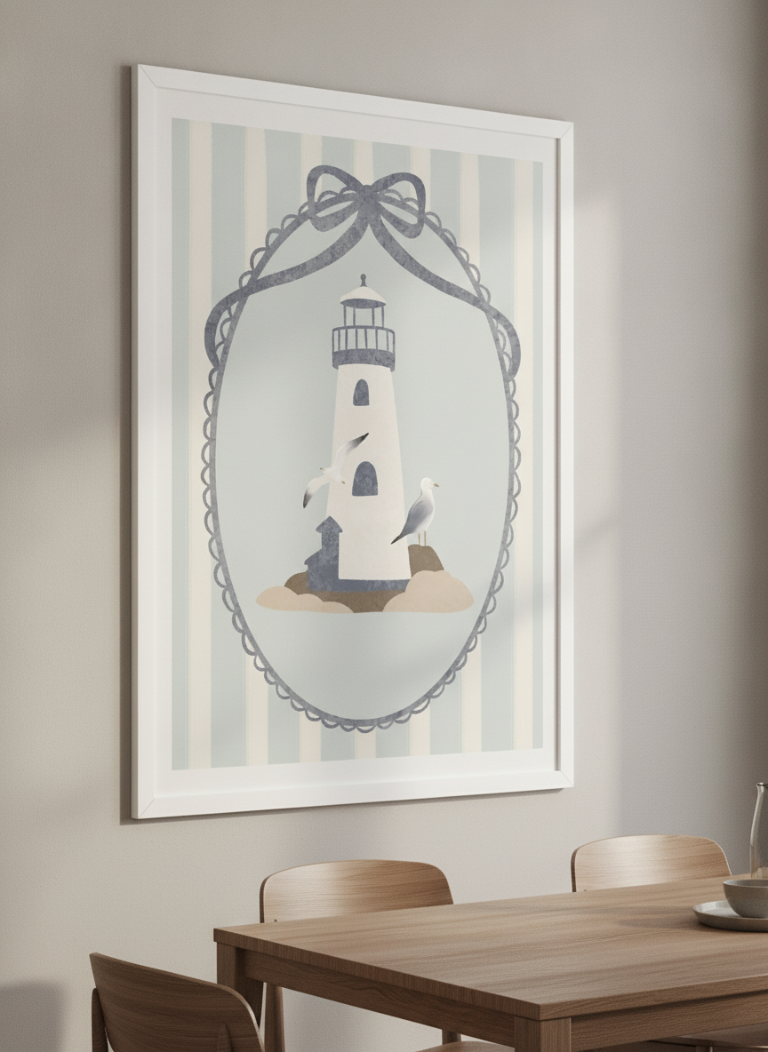 Wall art styled above a dining table in a contemporary home