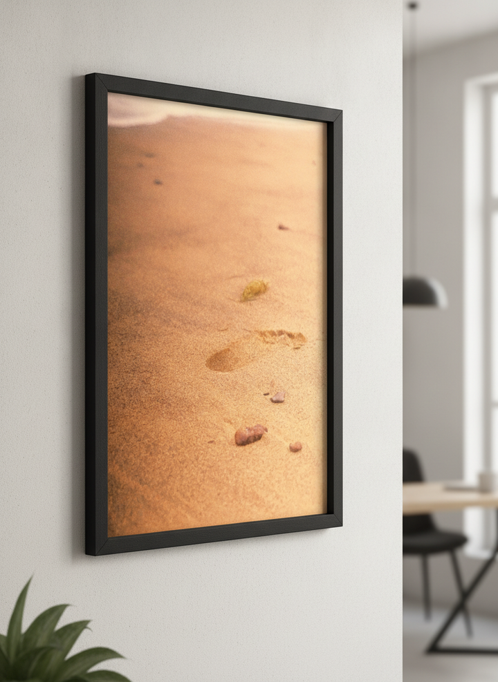 Contemporary wall art featured in a bright modern office workspace