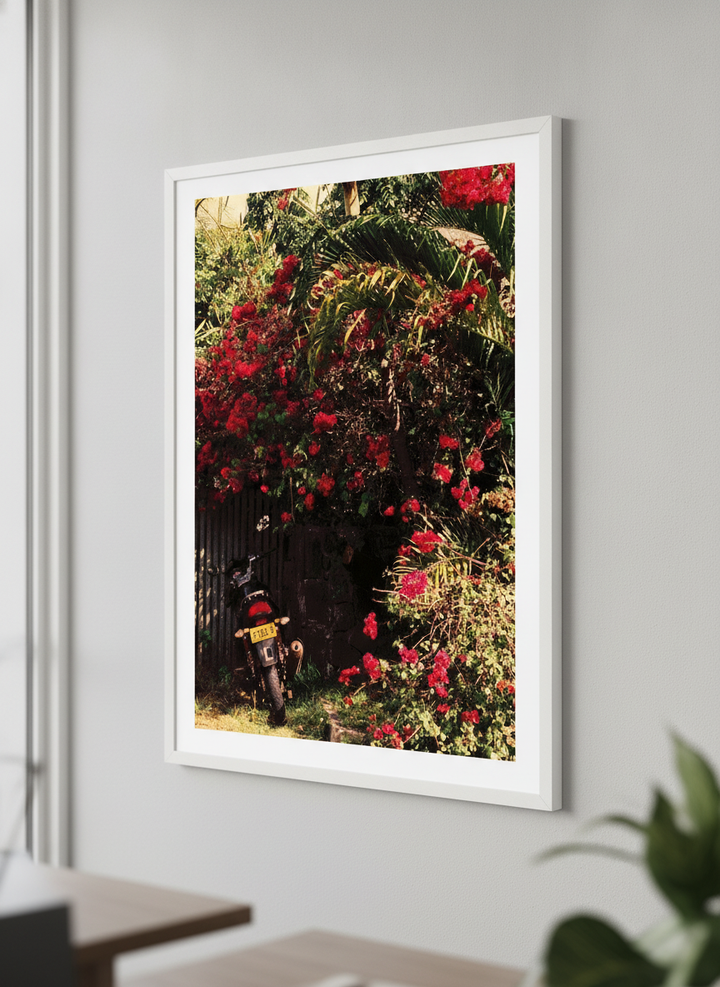 Contemporary wall art featured in a bright modern office workspace