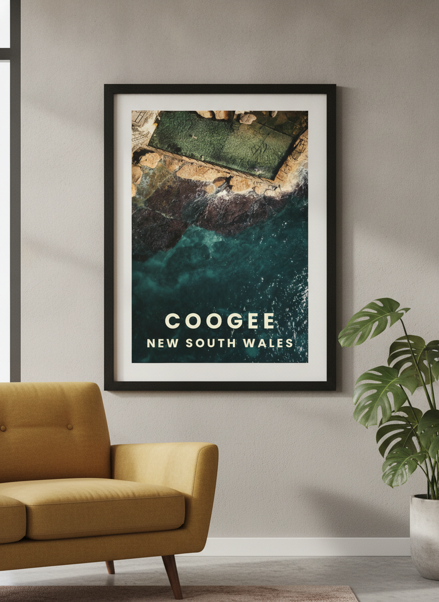 Modern wall art styled above a sofa in a neutral living room