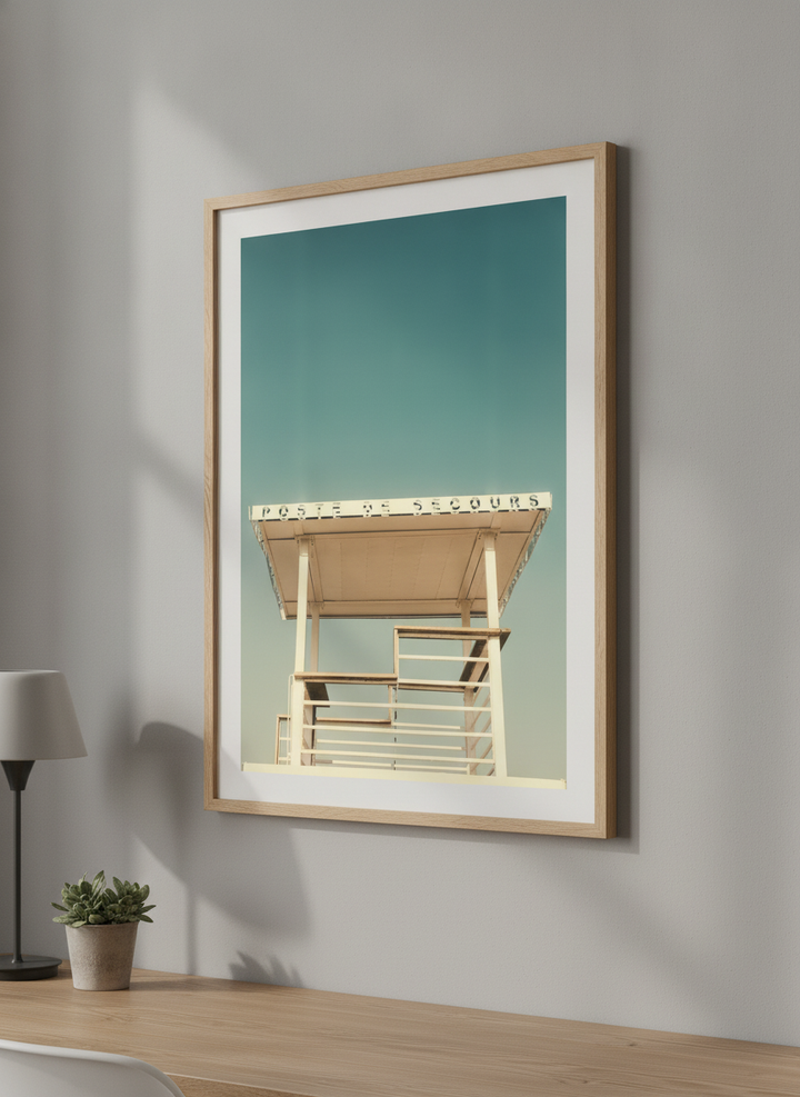 Contemporary wall art featured in a bright modern office workspace