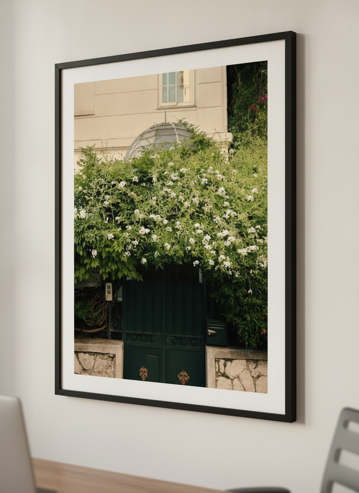 Contemporary wall art featured in a bright modern office workspace