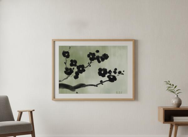Ink Blossom Branch Study By Mikoko