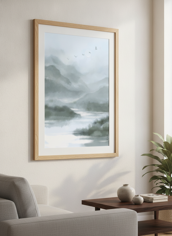 Misty Mountains and Wandering Birds By Mikoko