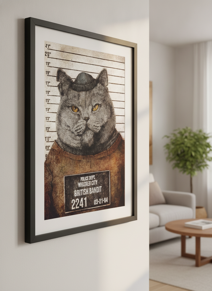 Modern wall art styled above a sofa in a neutral living room