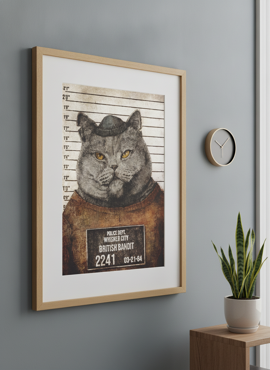 Contemporary wall art featured in a bright modern office workspace