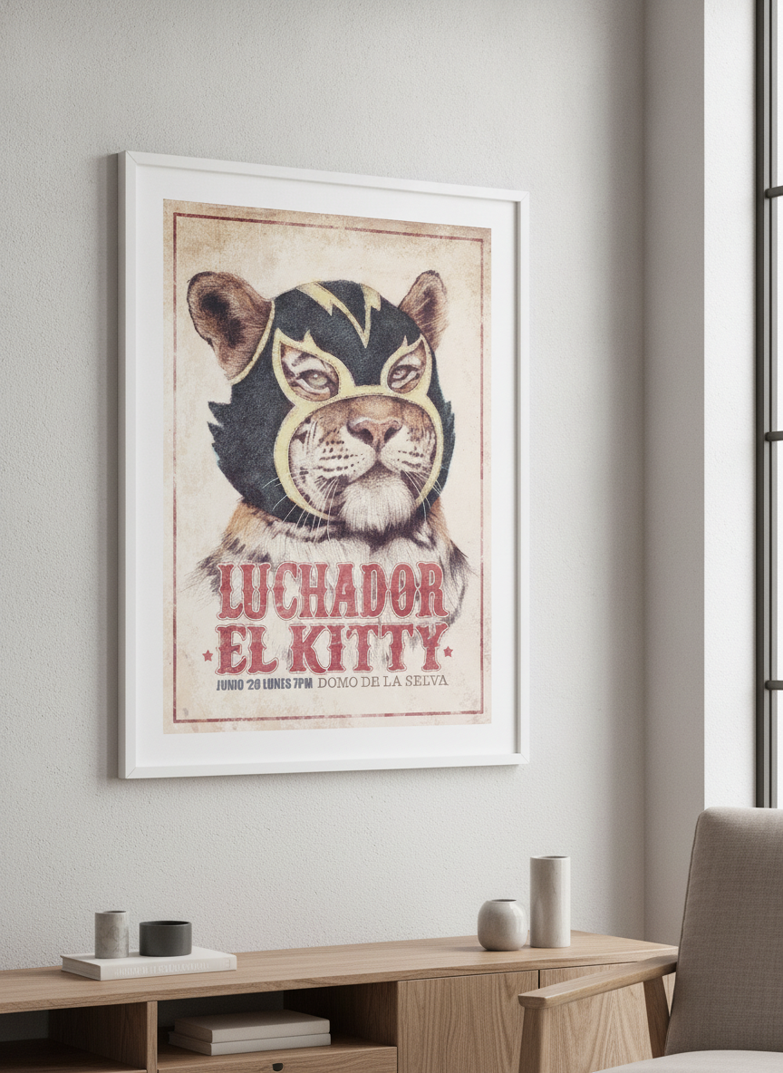 Modern wall art styled above a sofa in a neutral living room