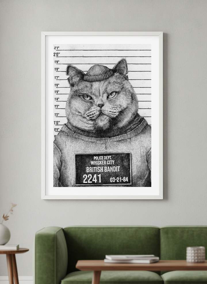 Modern wall art styled above a sofa in a neutral living room