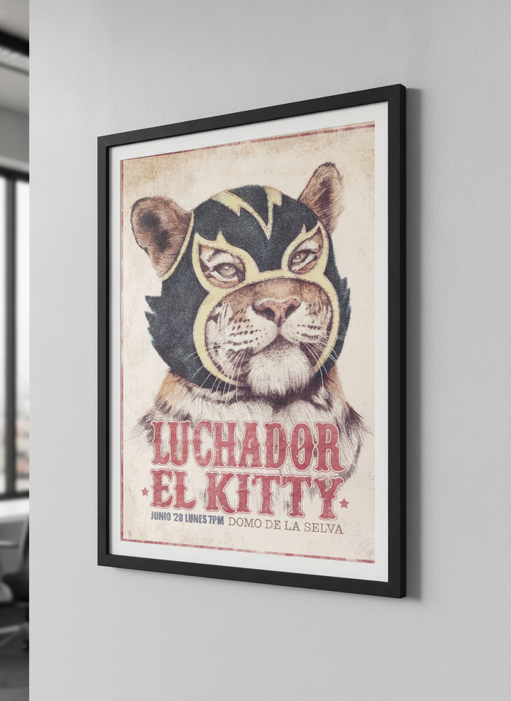 Contemporary wall art featured in a bright modern office workspace